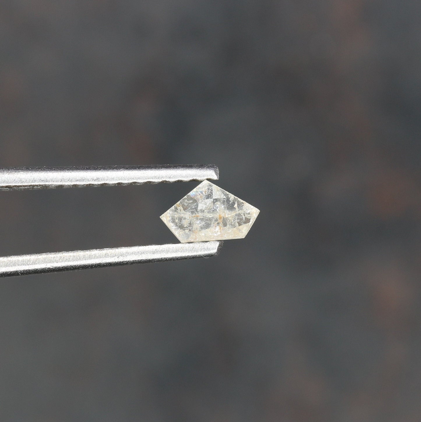 0.16 CT Salt and Pepper Unique Loose Diamond, Pentagon Cut for Handmade Necklace Pendant, Fancy Diamond Engagement Gold Ring For Women