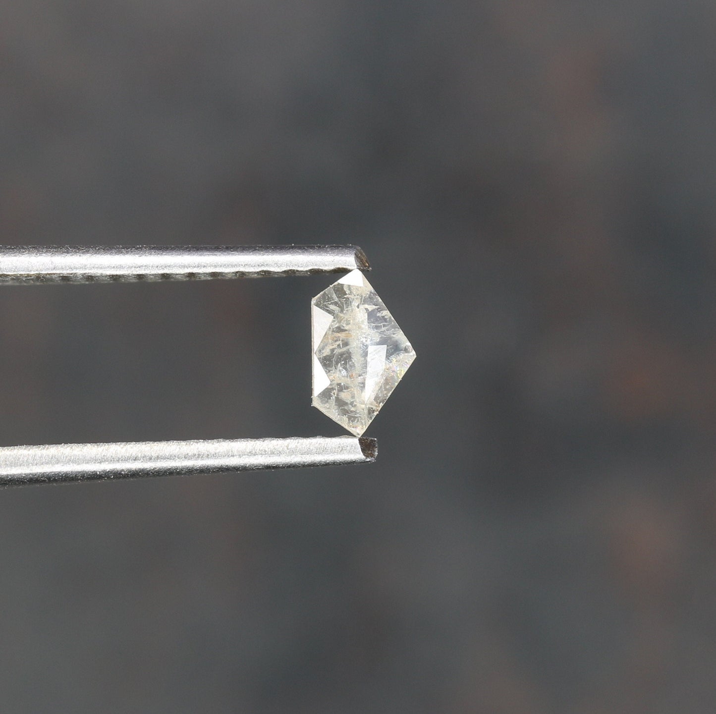 0.16 CT Salt and Pepper Unique Loose Diamond, Pentagon Cut for Handmade Necklace Pendant, Fancy Diamond Engagement Gold Ring For Women