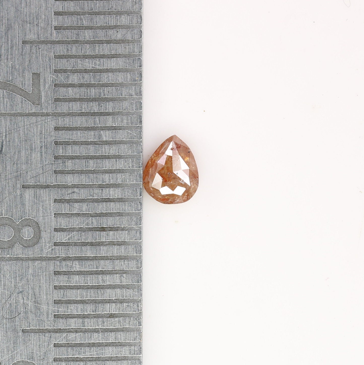 0.38 CT Loose Pear Shape Natural Peach Diamond For Proposal Ring | Gift For Her | Anniversary Gift | Pear Galaxy Ring | Pear Prongs Set Ring