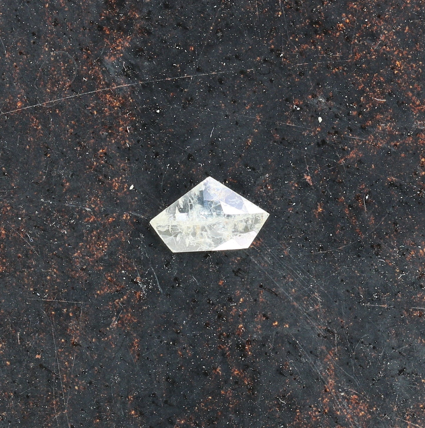 0.16 CT Salt and Pepper Unique Loose Diamond, Pentagon Cut for Handmade Necklace Pendant, Fancy Diamond Engagement Gold Ring For Women