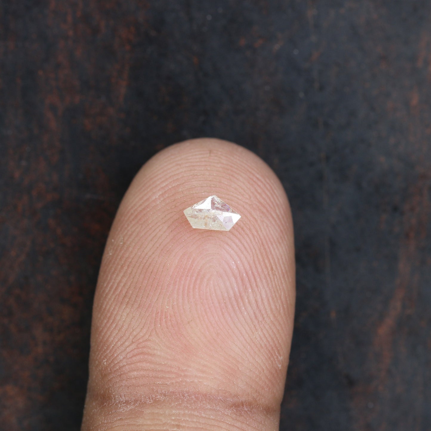 0.16 CT Salt and Pepper Unique Loose Diamond, Pentagon Cut for Handmade Necklace Pendant, Fancy Diamond Engagement Gold Ring For Women