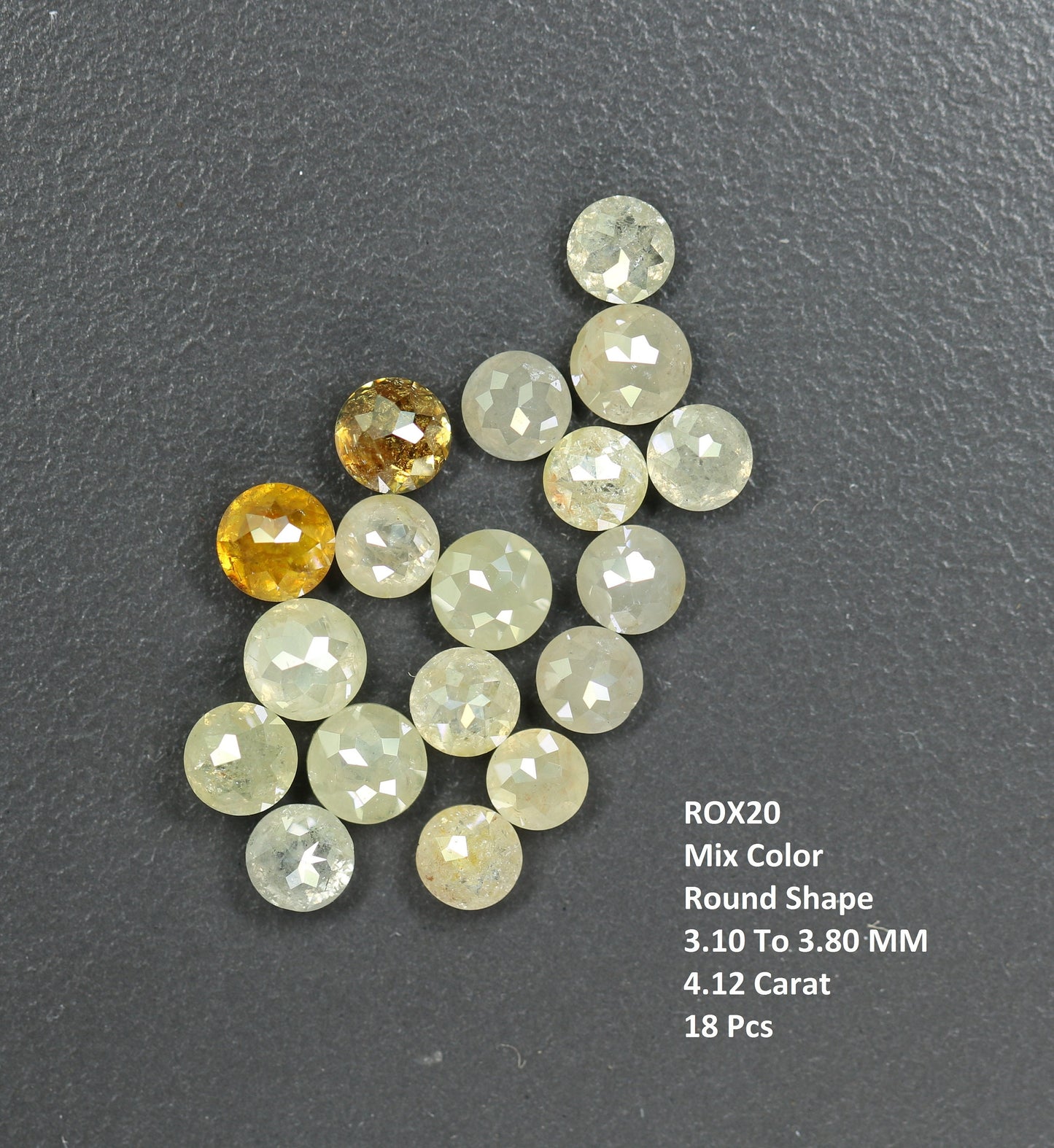 3.0 MM Natural Loose Diamond Round Rose Cut For Engagement Ring l Gift For Wife l Gift For Mother l Gift For BirthdayFor Gold Ring Diamonds