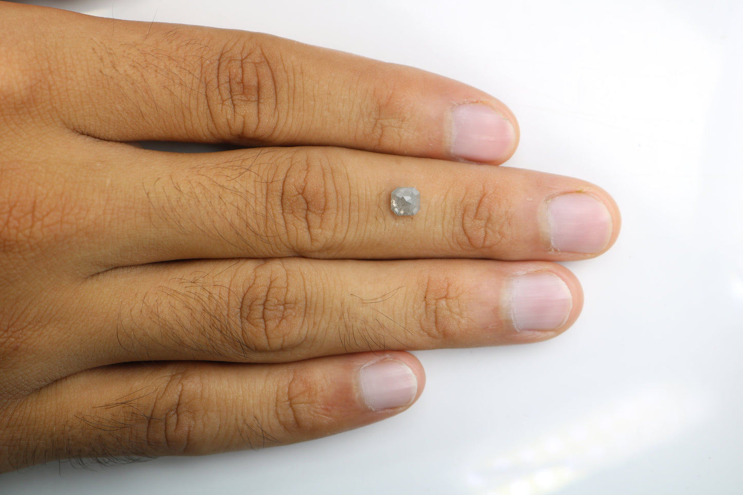 1.08 CT Salt and Pepper Emerald Shape Diamond - Natural Loose Emerald Cut Diamond - Emerald Engagement Ring - LABORDAY Offer