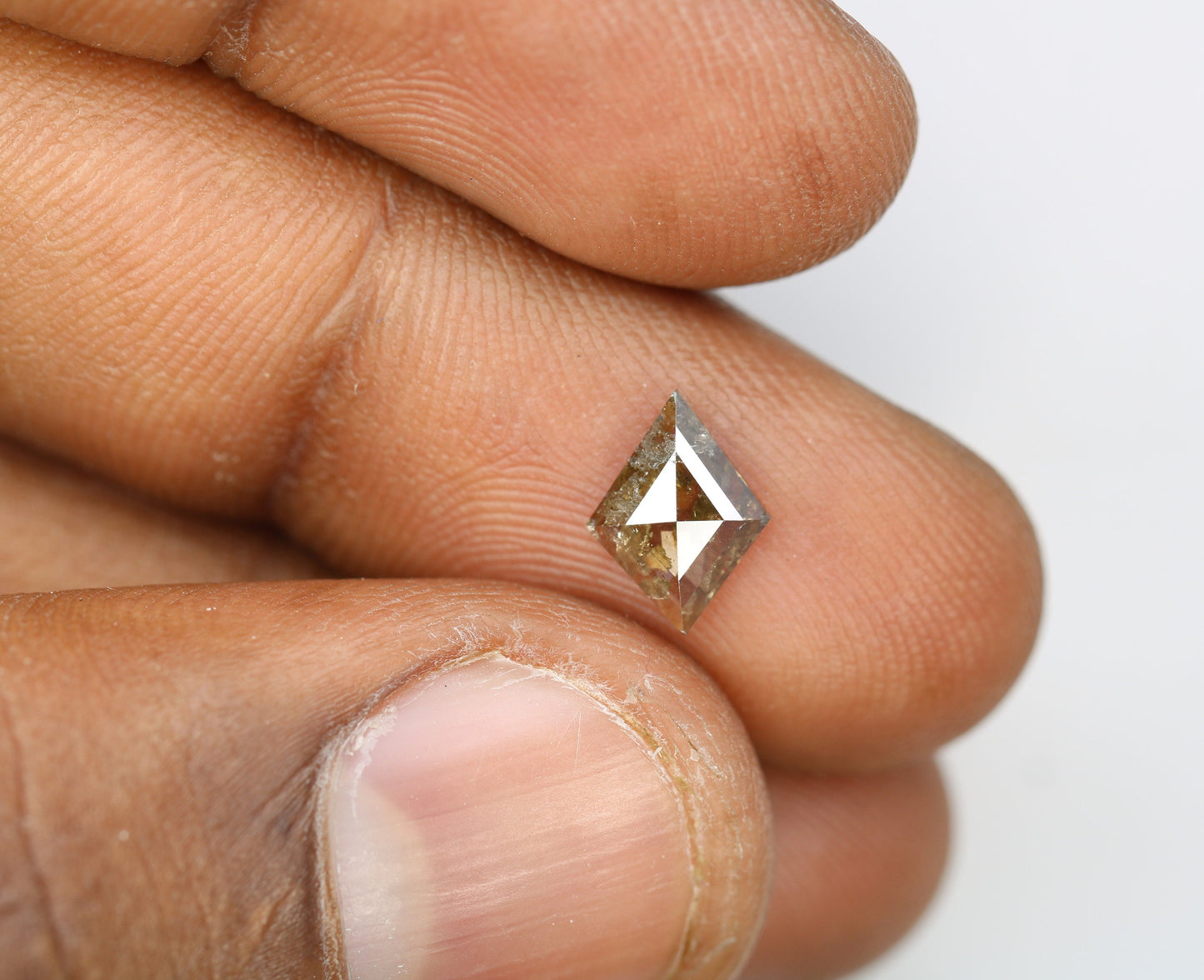 0.80 CT Kite shape Natural Loose Diamond -Kite Shape Salt and Pepper Diamond - For Salt Pepper Diamond Ring - Sale Offer- Unique Gift