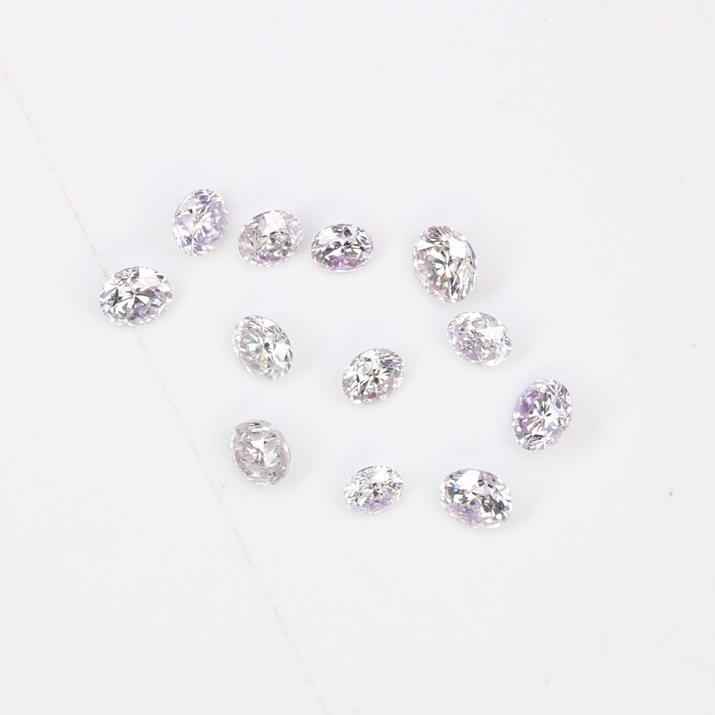 0.57 Carat Fancy Light Mix Loose Round Brilliant Cut Diamond for Engagement Rings |Perfect for Custom Gold Jewelry or Unique Diamond Designs