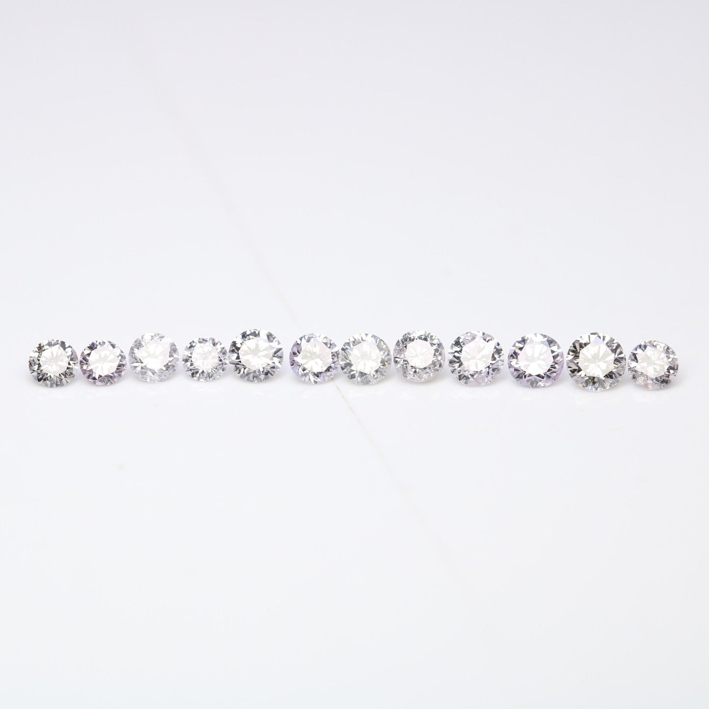 0.57 Carat Fancy Light Mix Loose Round Brilliant Cut Diamond for Engagement Rings |Perfect for Custom Gold Jewelry or Unique Diamond Designs