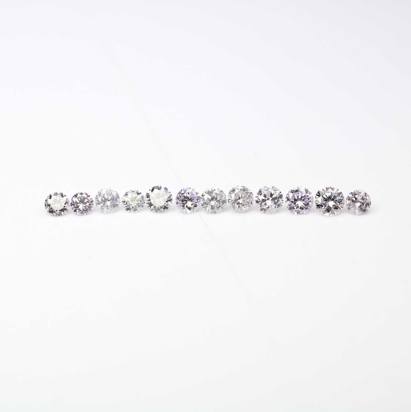 0.57 Carat Fancy Light Mix Loose Round Brilliant Cut Diamond for Engagement Rings |Perfect for Custom Gold Jewelry or Unique Diamond Designs