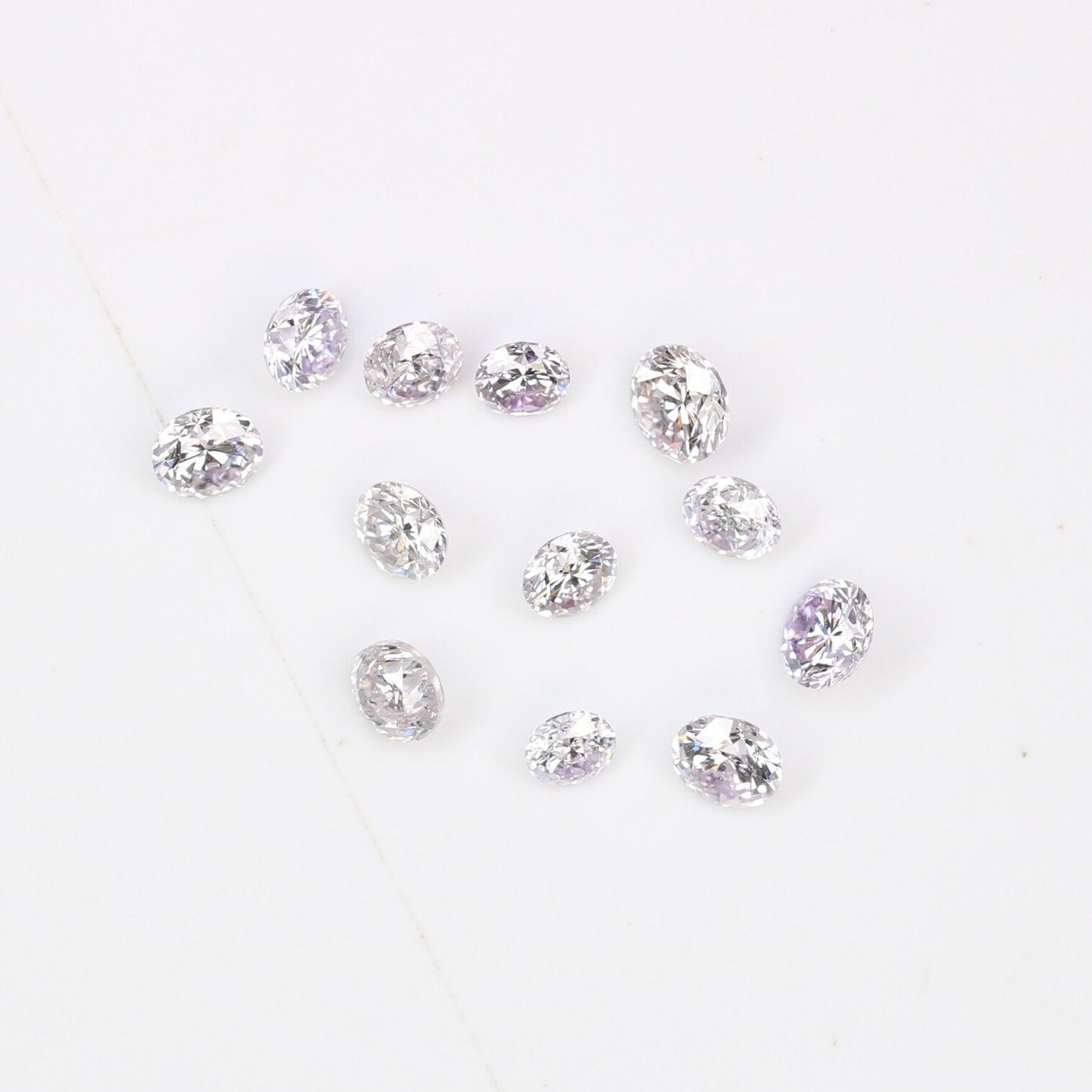 0.57 Carat Fancy Light Mix Loose Round Brilliant Cut Diamond for Engagement Rings |Perfect for Custom Gold Jewelry or Unique Diamond Designs