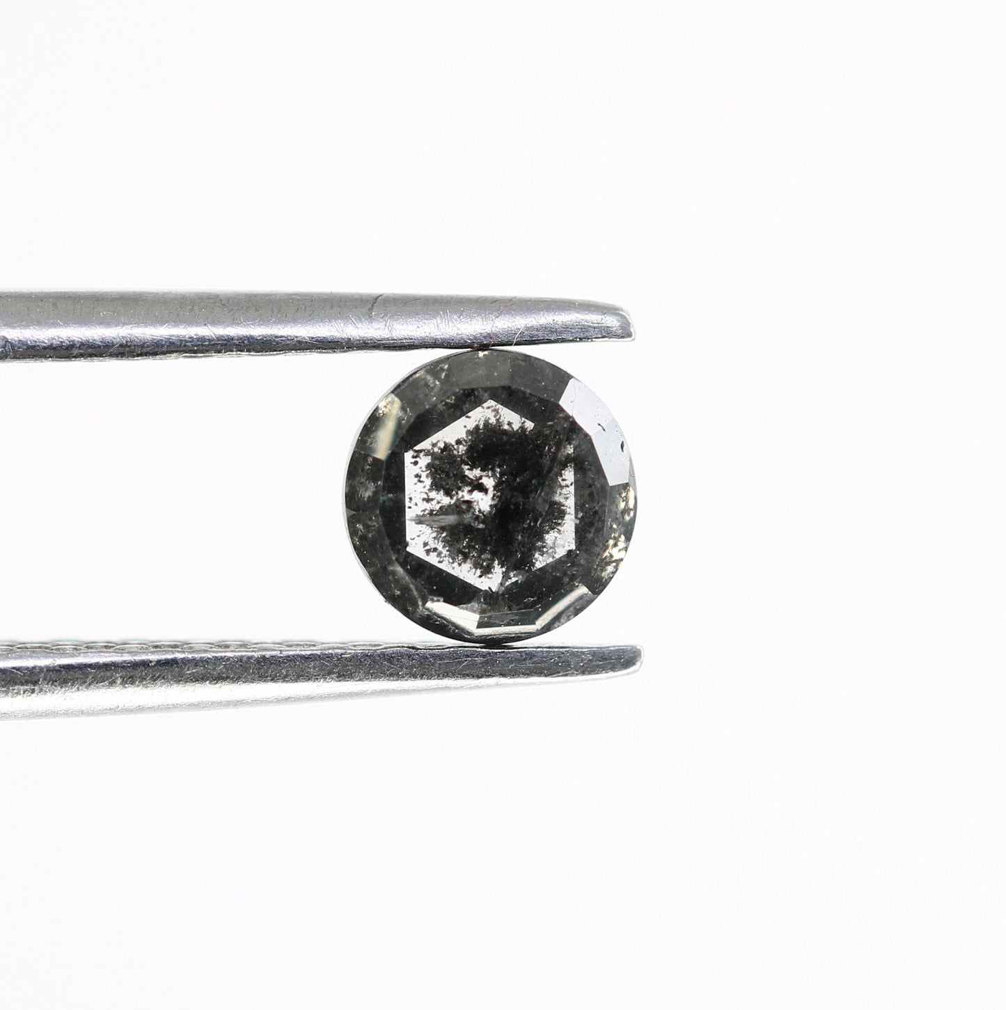 0.54 CT Rose Cut Round Salt and Pepper Diamond For Anniversary Gift ll Gift For Wife ll Gift For Girlfriend ll Gift For Best Friend Diamonds