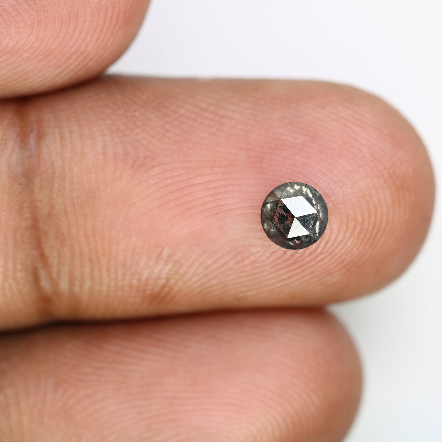 0.54 CT Rose Cut Round Salt and Pepper Diamond For Anniversary Gift ll Gift For Wife ll Gift For Girlfriend ll Gift For Best Friend Diamonds