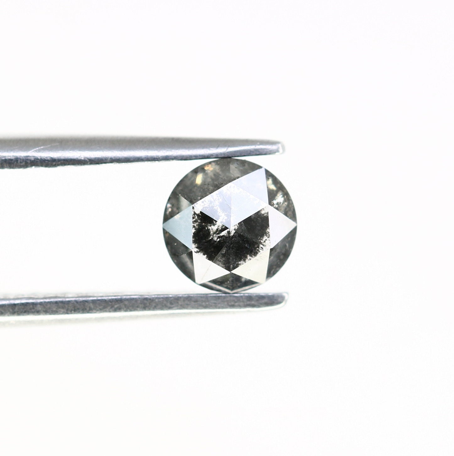 0.54 CT Rose Cut Round Salt and Pepper Diamond For Anniversary Gift ll Gift For Wife ll Gift For Girlfriend ll Gift For Best Friend Diamonds