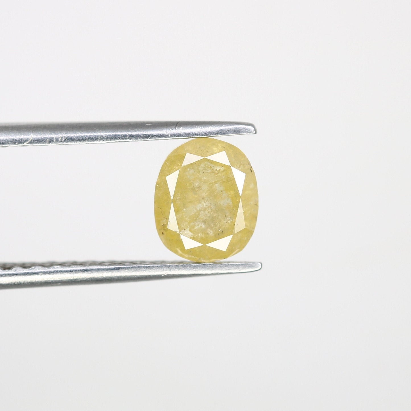 1.28 CT Yellow Galaxy Oval Rustic Diamond - Loose Gemstone for Gold Rings & Stunning Unique Jewelry Designs