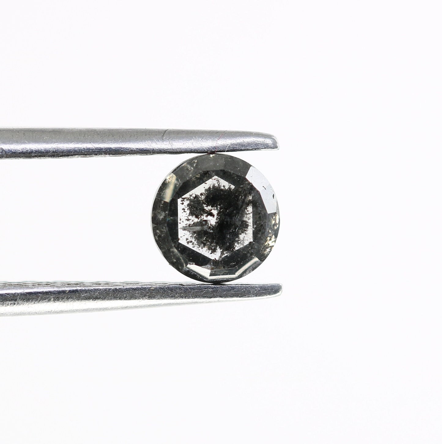 0.54 CT Rose Cut Round Salt and Pepper Diamond For Anniversary Gift ll Gift For Wife ll Gift For Girlfriend ll Gift For Best Friend Diamonds