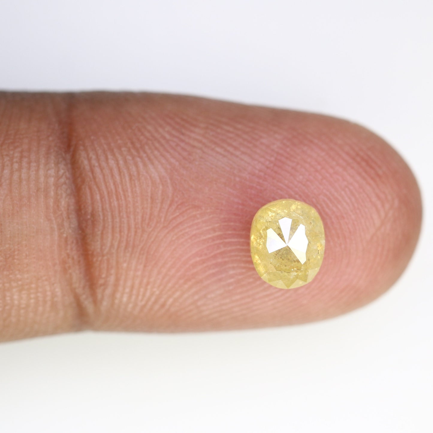 1.28 CT Yellow Galaxy Oval Rustic Diamond - Loose Gemstone for Gold Rings & Stunning Unique Jewelry Designs