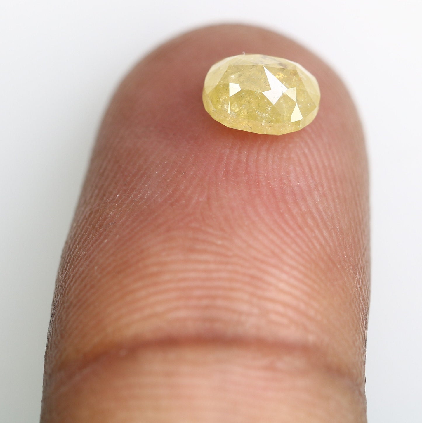 1.28 CT Yellow Galaxy Oval Rustic Diamond - Loose Gemstone for Gold Rings & Stunning Unique Jewelry Designs