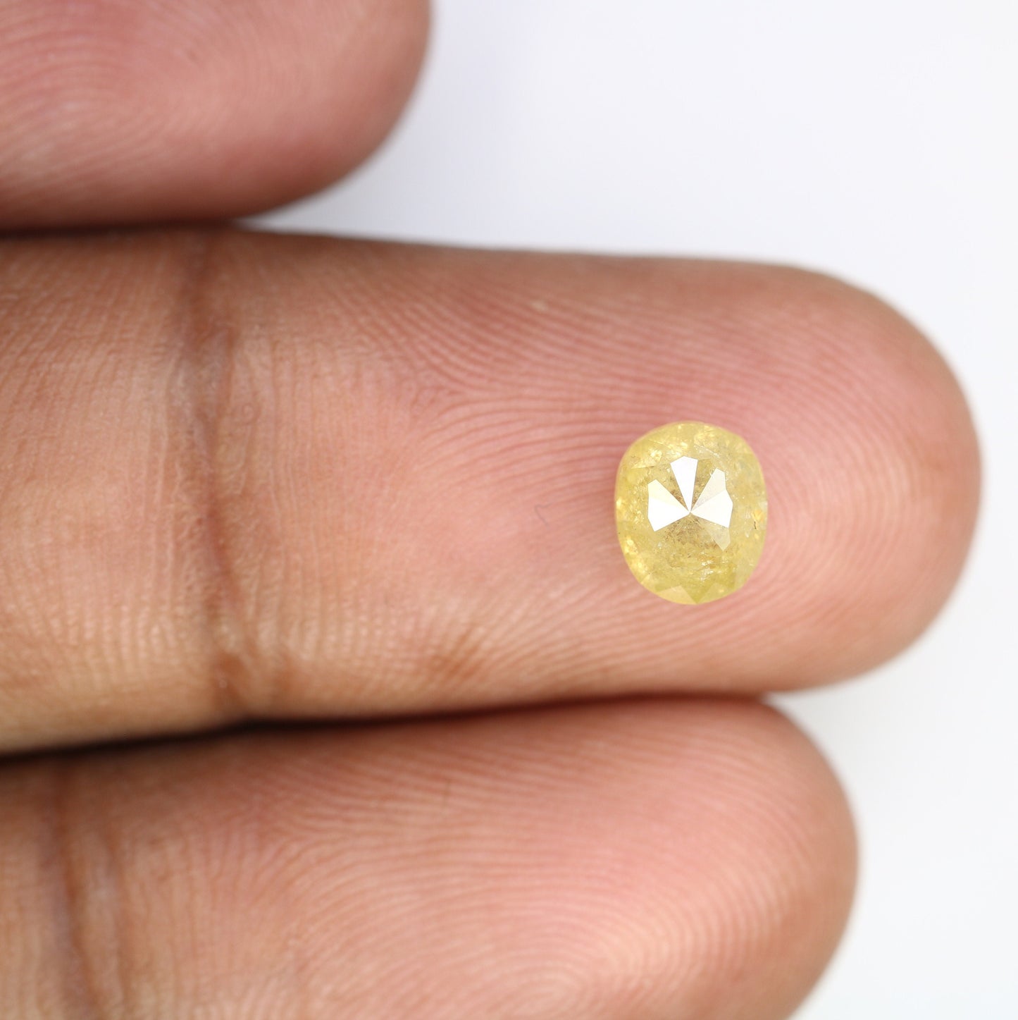 1.28 CT Yellow Galaxy Oval Rustic Diamond - Loose Gemstone for Gold Rings & Stunning Unique Jewelry Designs