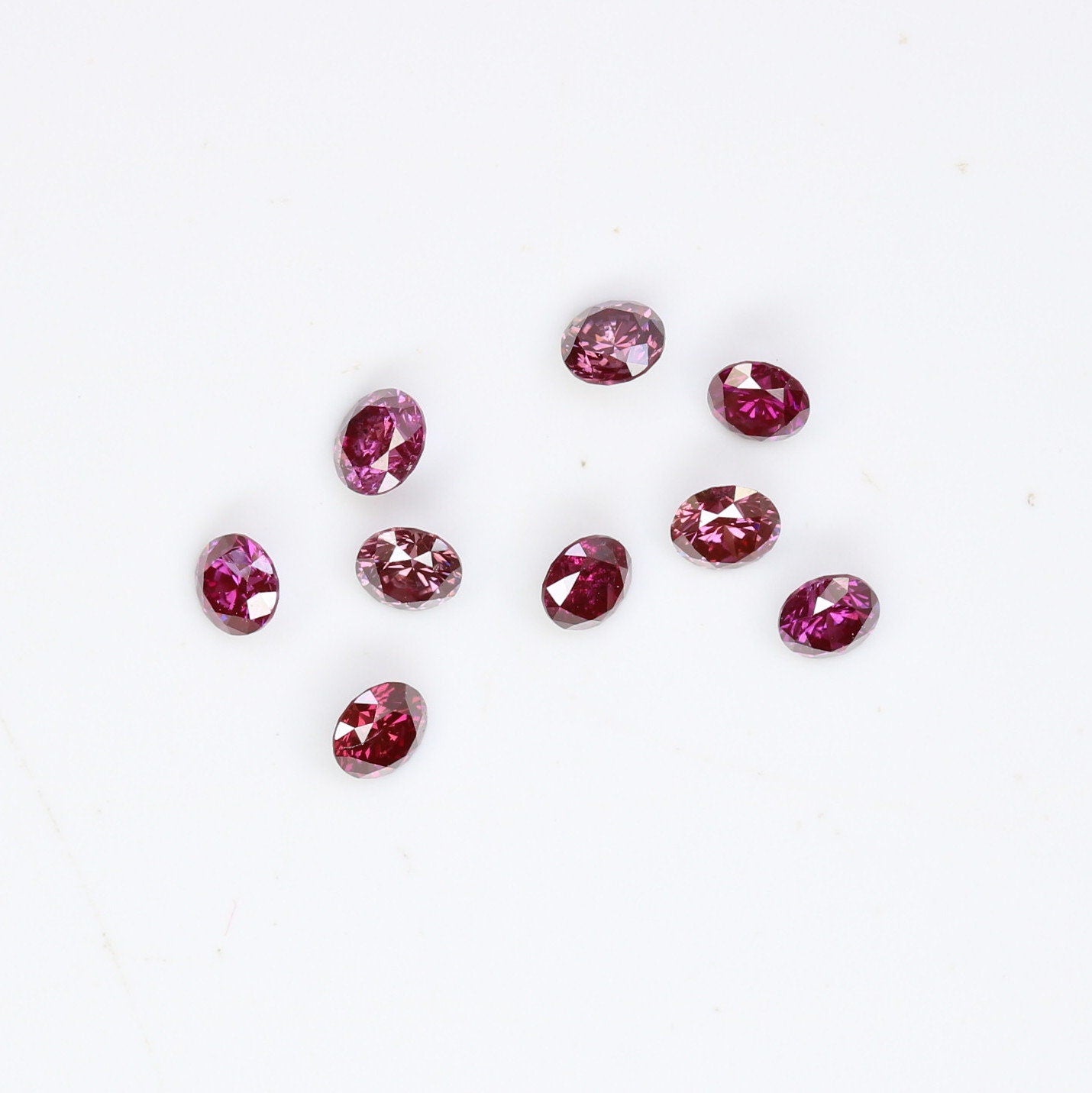 0.39 Carat Dark Pink Round Brilliant Cut Treated Diamond for Engagement Bands | Ideal for Wedding Necklaces, Bracelets, and Matching Bands