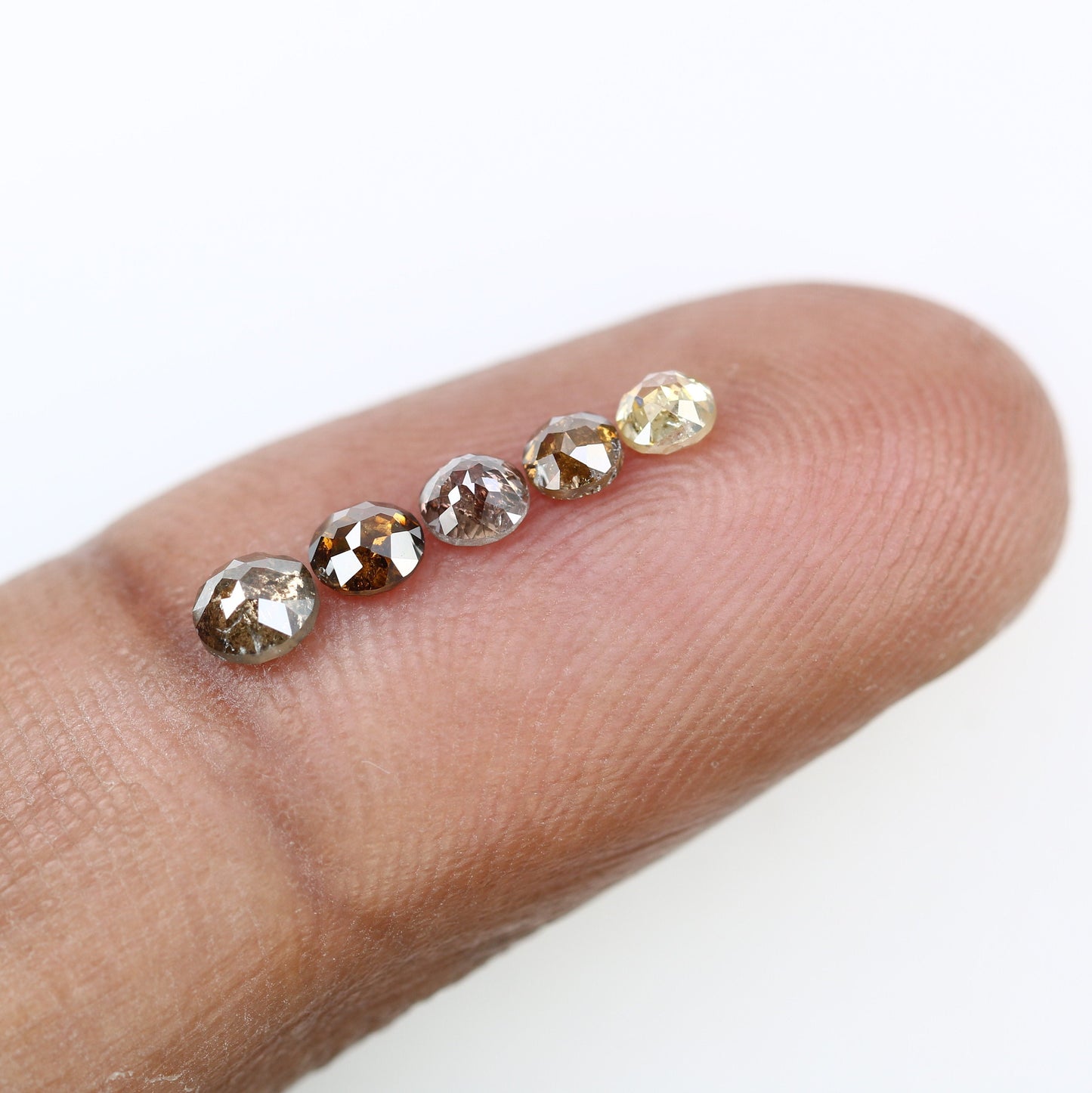 0.88 CT 2.90 MM Natural Salt and Pepper Diamond | Loose Diamonds | Brown Diamond | Fancy Coloured Diamond| Diamond For Pair of Earring, Ring