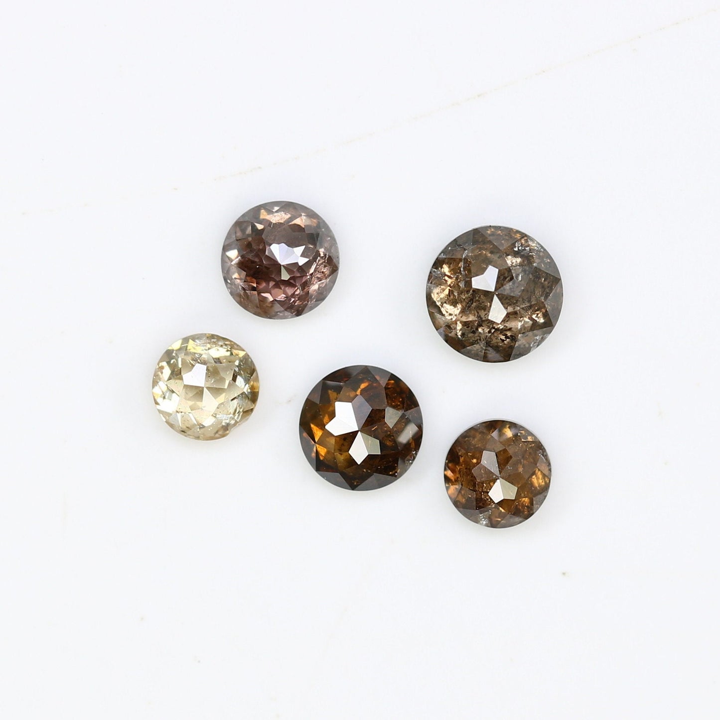0.88 CT 2.90 MM Natural Salt and Pepper Diamond | Loose Diamonds | Brown Diamond | Fancy Coloured Diamond| Diamond For Pair of Earring, Ring