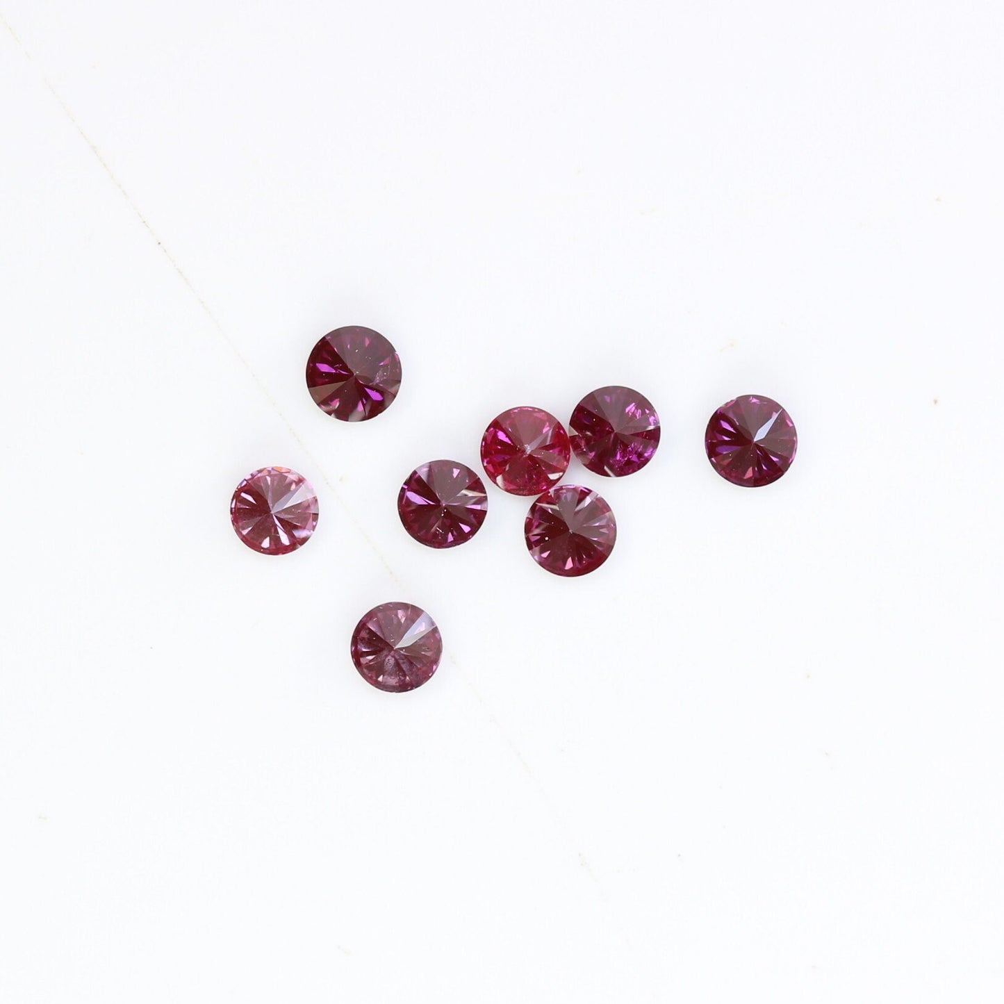 0.35 Carat Treated Dark Pink Round Brilliant Cut Diamond for Engagement Rings | Perfect for Custom Gold Jewelry Designs
