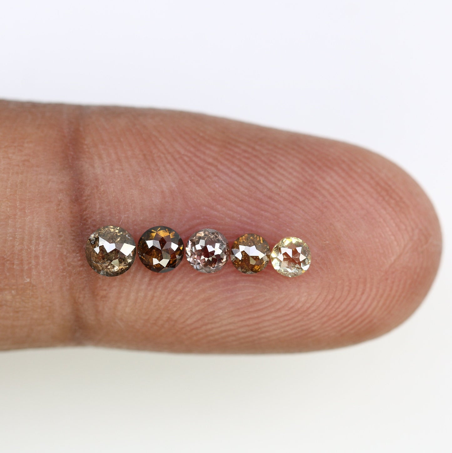 0.88 CT 2.90 MM Natural Salt and Pepper Diamond | Loose Diamonds | Brown Diamond | Fancy Coloured Diamond| Diamond For Pair of Earring, Ring