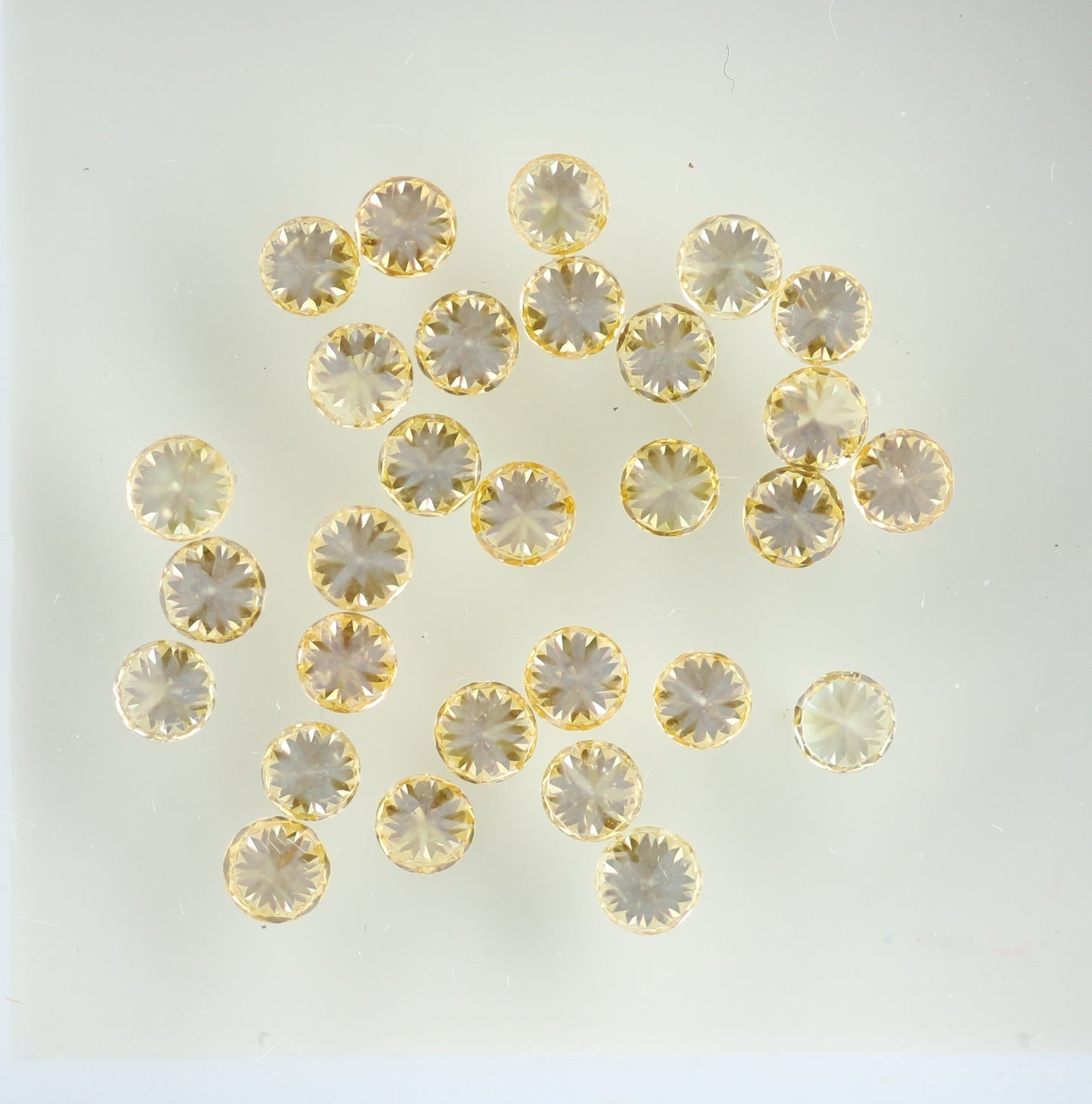 1 Carat Yellow Round Brilliant Loose Diamonds (1.3 - 2.1mm) for Eternity Rings | Perfect for Custom Gold Jewelry Designs