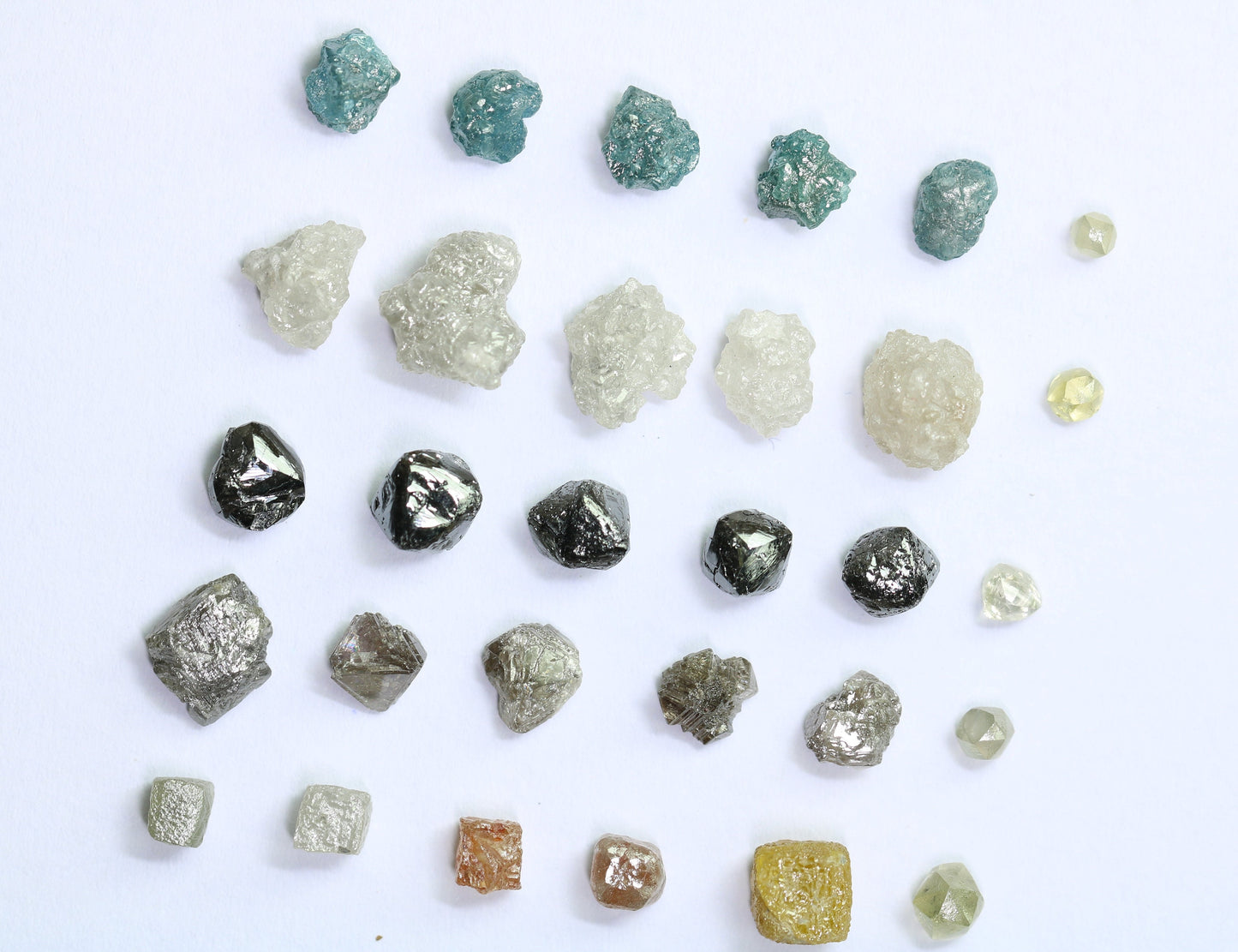 Natural Loose Rough Salt and Pepper Diamonds | Raw Gemstones for Wedding Rings, Necklaces, and Jewelry Making | Perfect Gift for Her