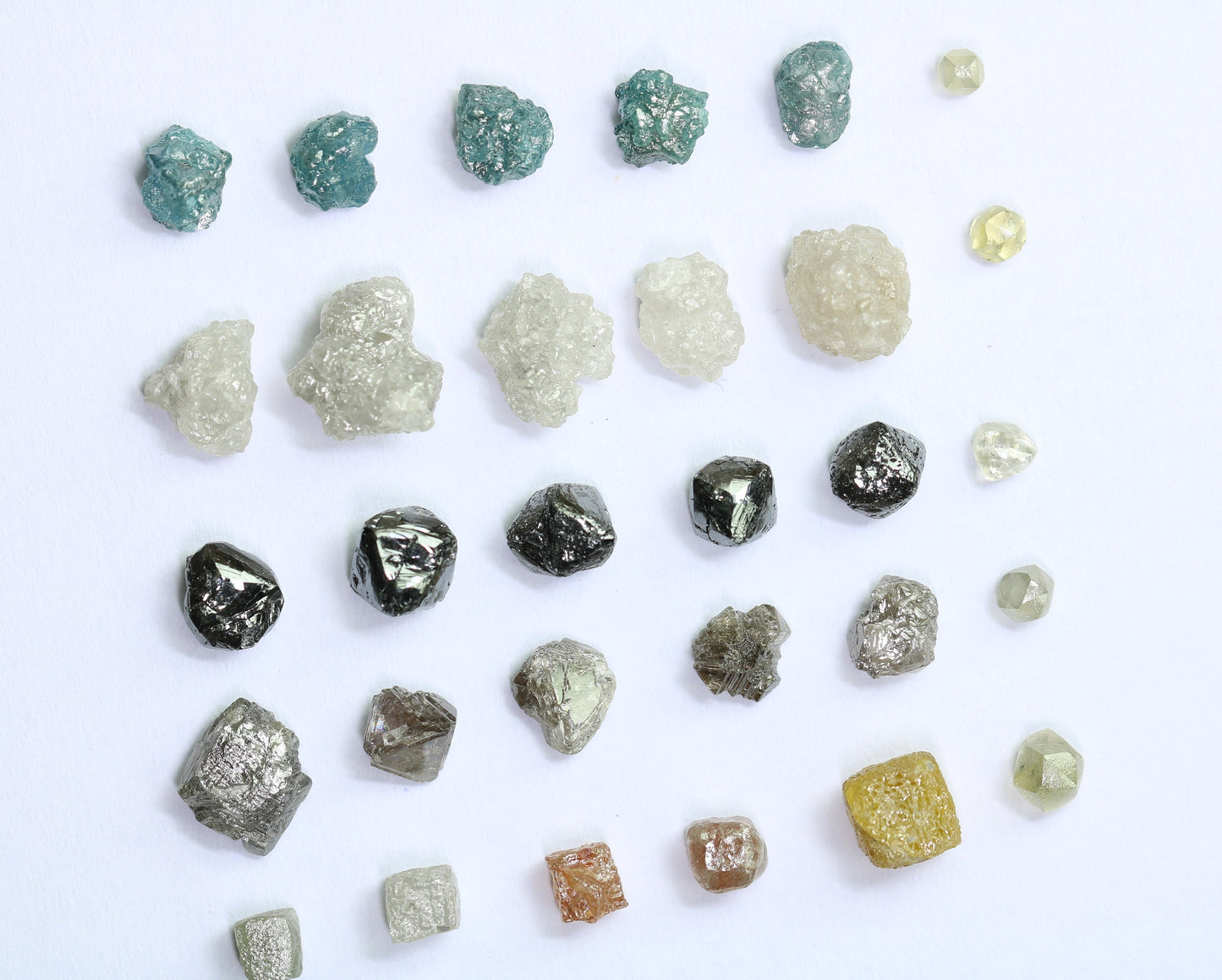 Natural Loose Rough Salt and Pepper Diamonds | Raw Gemstones for Wedding Rings, Necklaces, and Jewelry Making | Perfect Gift for Her