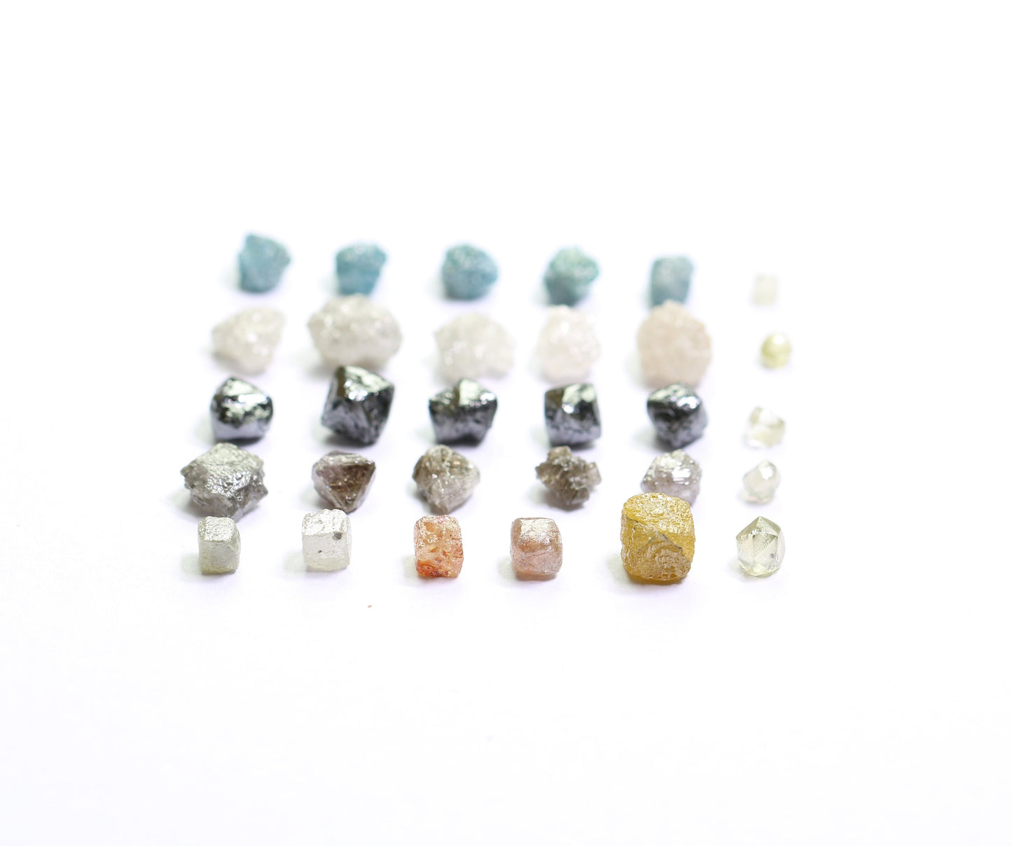 Natural Loose Rough Salt and Pepper Diamonds | Raw Gemstones for Wedding Rings, Necklaces, and Jewelry Making | Perfect Gift for Her