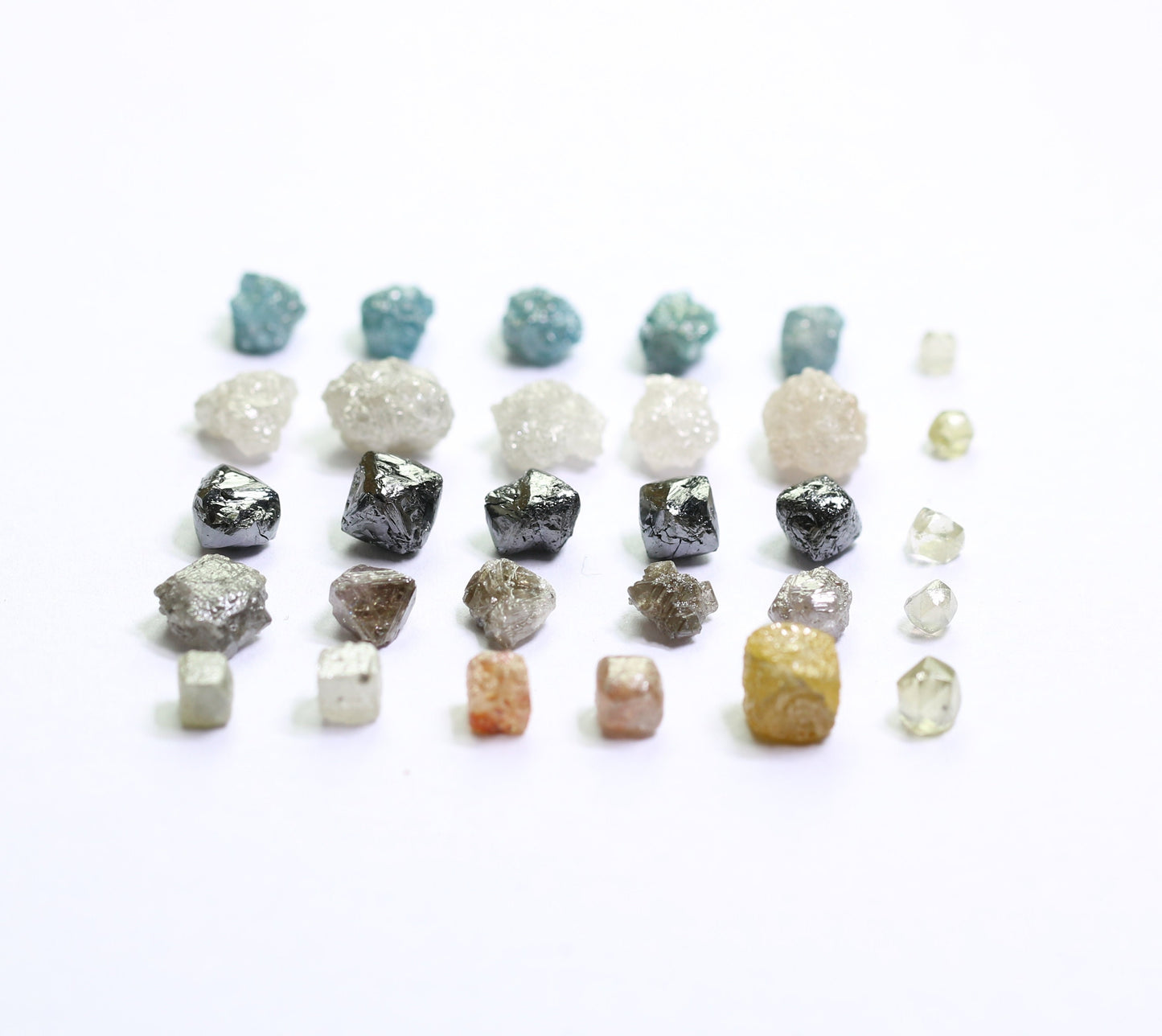 Natural Loose Rough Salt and Pepper Diamonds | Raw Gemstones for Wedding Rings, Necklaces, and Jewelry Making | Perfect Gift for Her