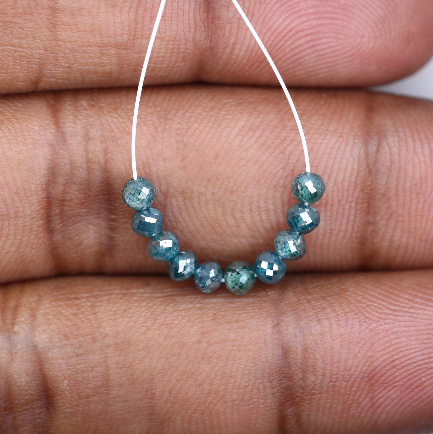 2.67 CT Raw Natural Rough Diamond Beads | Faceted Loose Gems for Artisan Jewelry | Ideal for Custom Vintage Necklaces & DIY Craft Projects