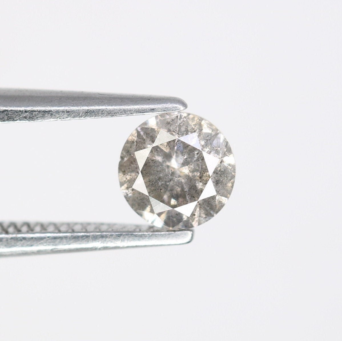 0.40 Carat Natural Salt and Pepper Loose Diamond for Solitaire Wedding Ring | Perfect Gift for Wife, Girlfriend, or Daughter