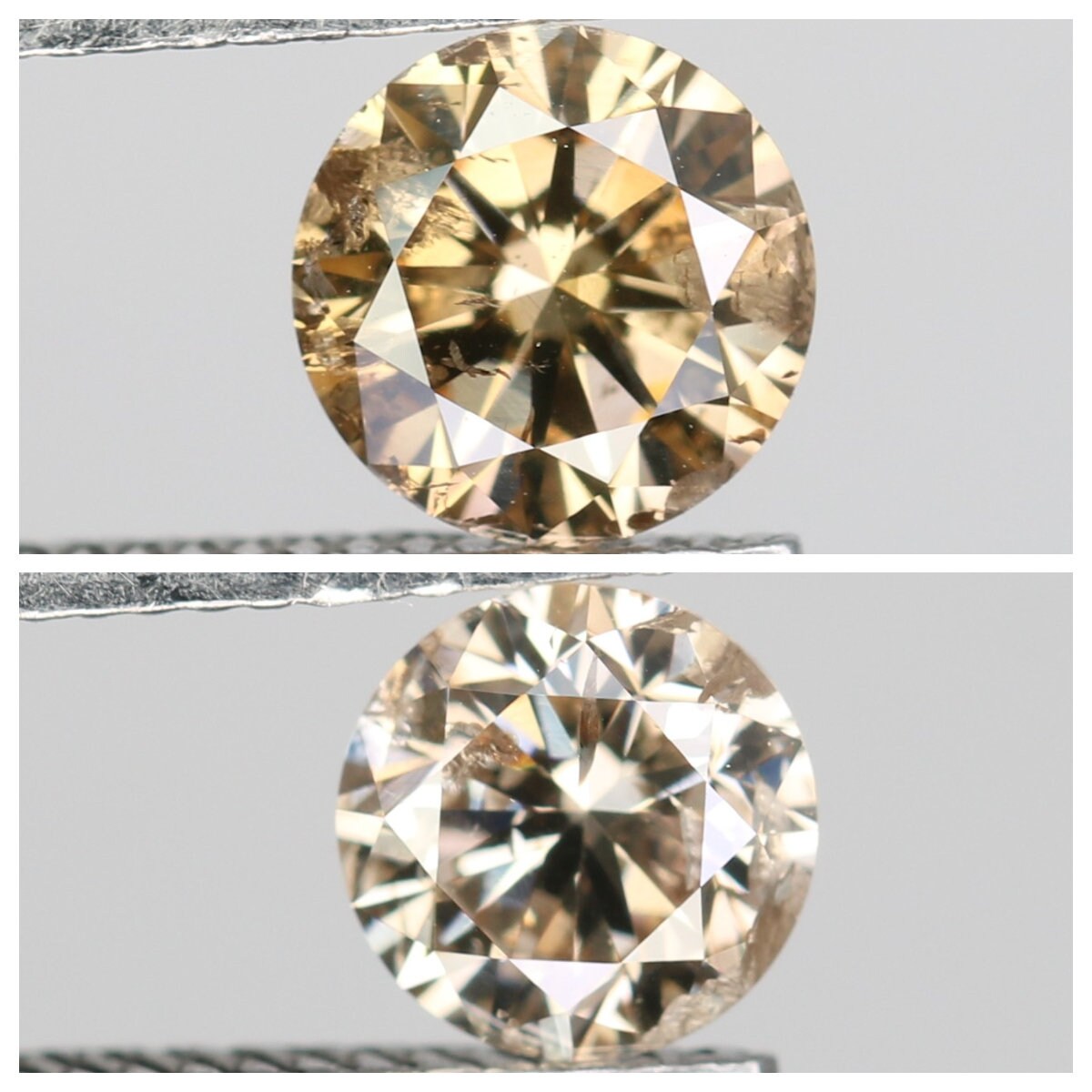 Round Brilliant Cut Salt and Pepper Diamond | Loose Fancy Color Diamonds for Necklaces and Wedding Rings | Unique Gift for Her