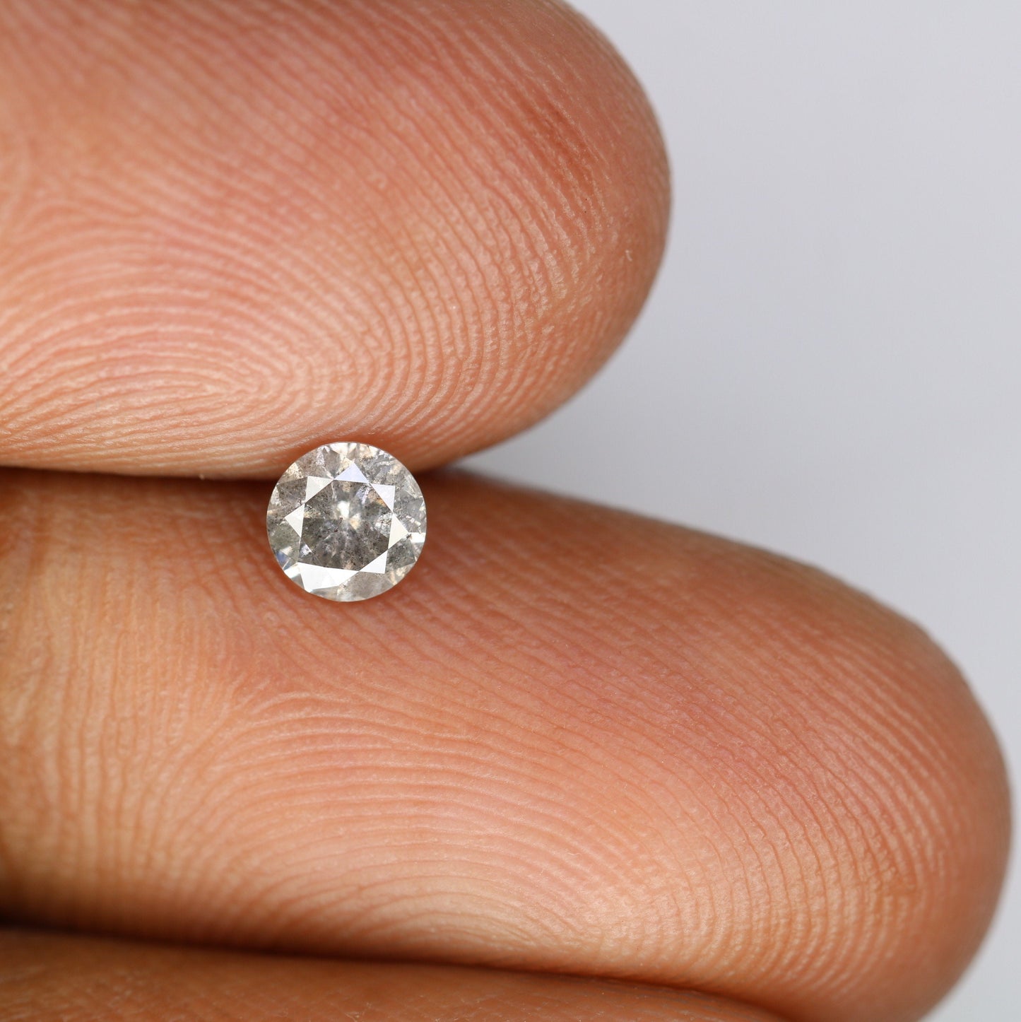 0.40 Carat Natural Salt and Pepper Loose Diamond for Solitaire Wedding Ring | Perfect Gift for Wife, Girlfriend, or Daughter