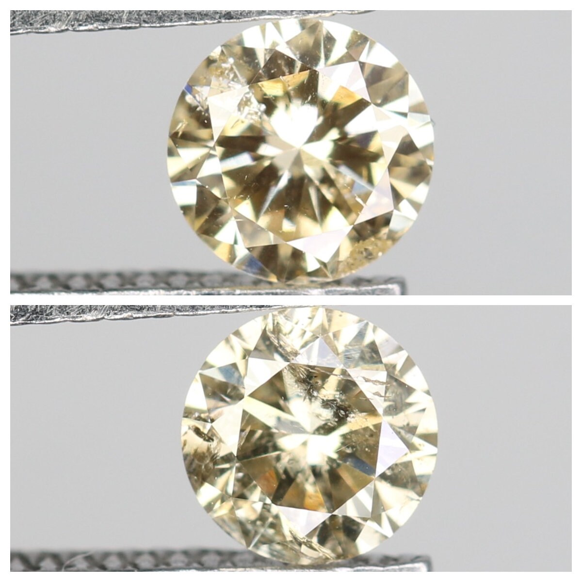 Round Brilliant Cut Salt and Pepper Diamond | Loose Fancy Color Diamonds for Necklaces and Wedding Rings | Unique Gift for Her