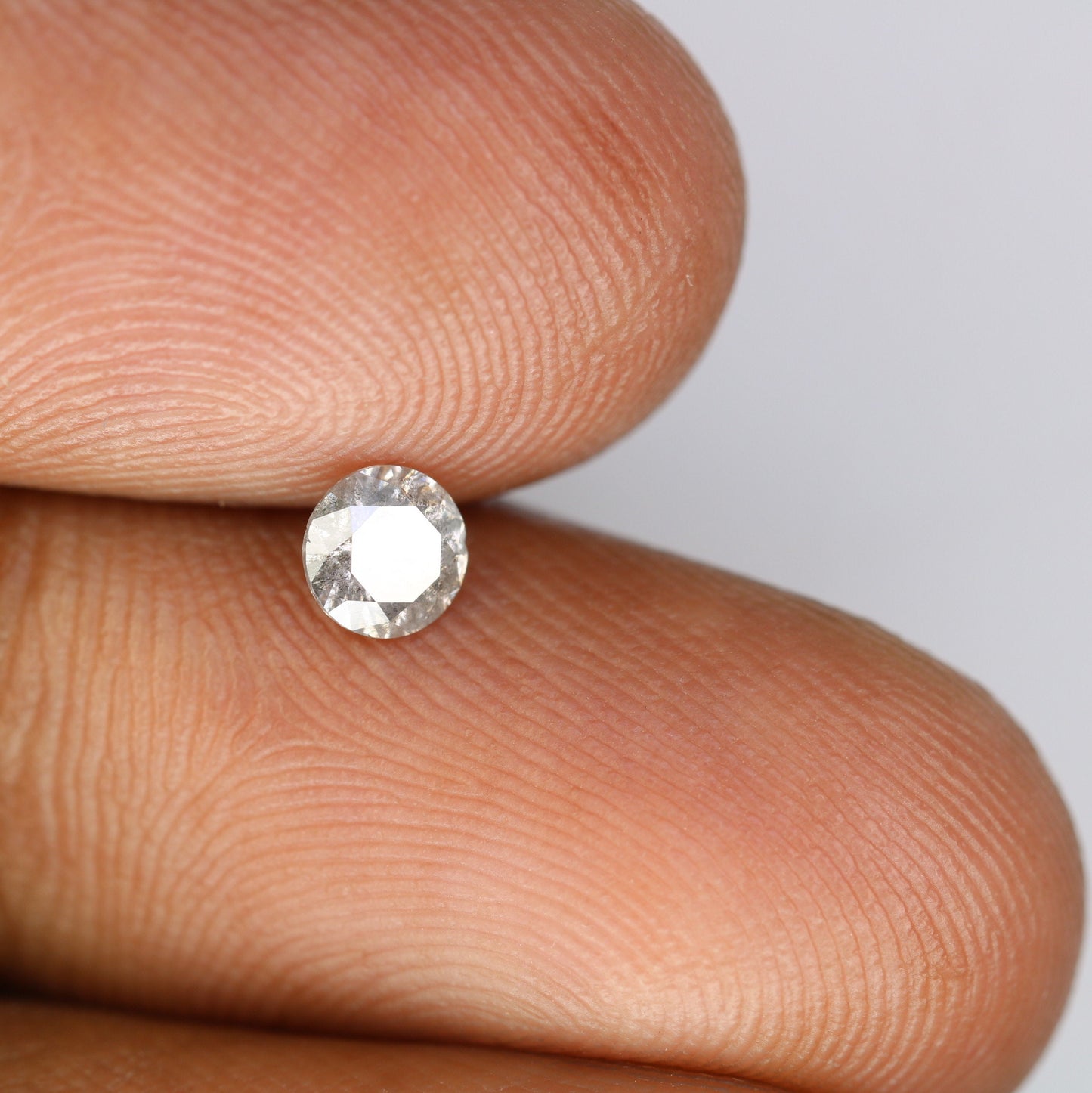 0.40 Carat Natural Salt and Pepper Loose Diamond for Solitaire Wedding Ring | Perfect Gift for Wife, Girlfriend, or Daughter