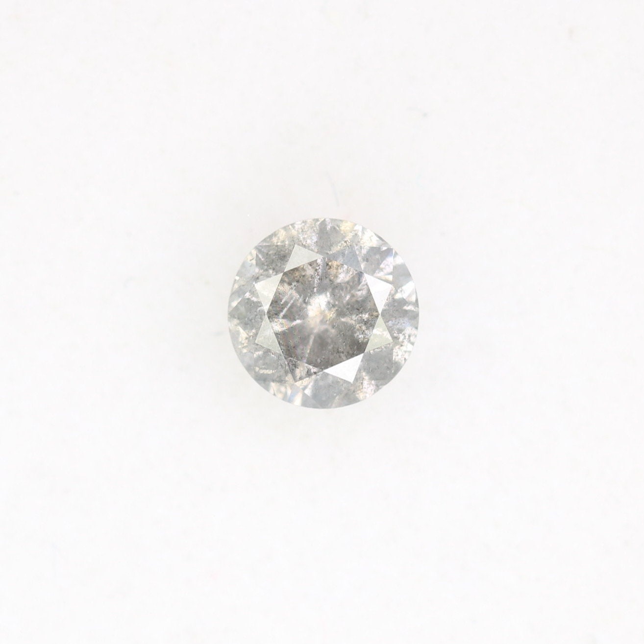 0.40 Carat Natural Salt and Pepper Loose Diamond for Solitaire Wedding Ring | Perfect Gift for Wife, Girlfriend, or Daughter