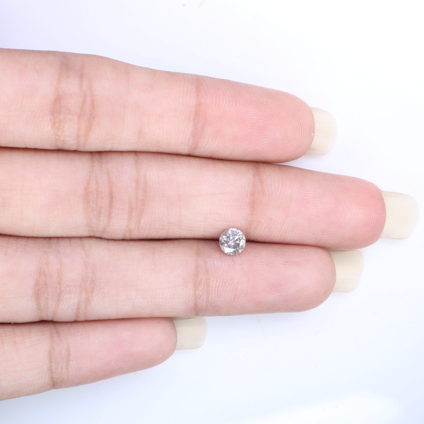 0.40 Carat Natural Salt and Pepper Loose Diamond for Solitaire Wedding Ring | Perfect Gift for Wife, Girlfriend, or Daughter