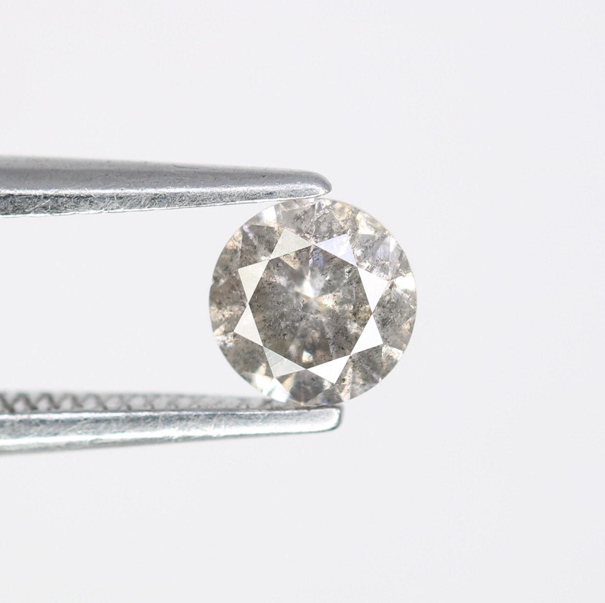 0.40 Carat Natural Salt and Pepper Loose Diamond for Solitaire Wedding Ring | Perfect Gift for Wife, Girlfriend, or Daughter