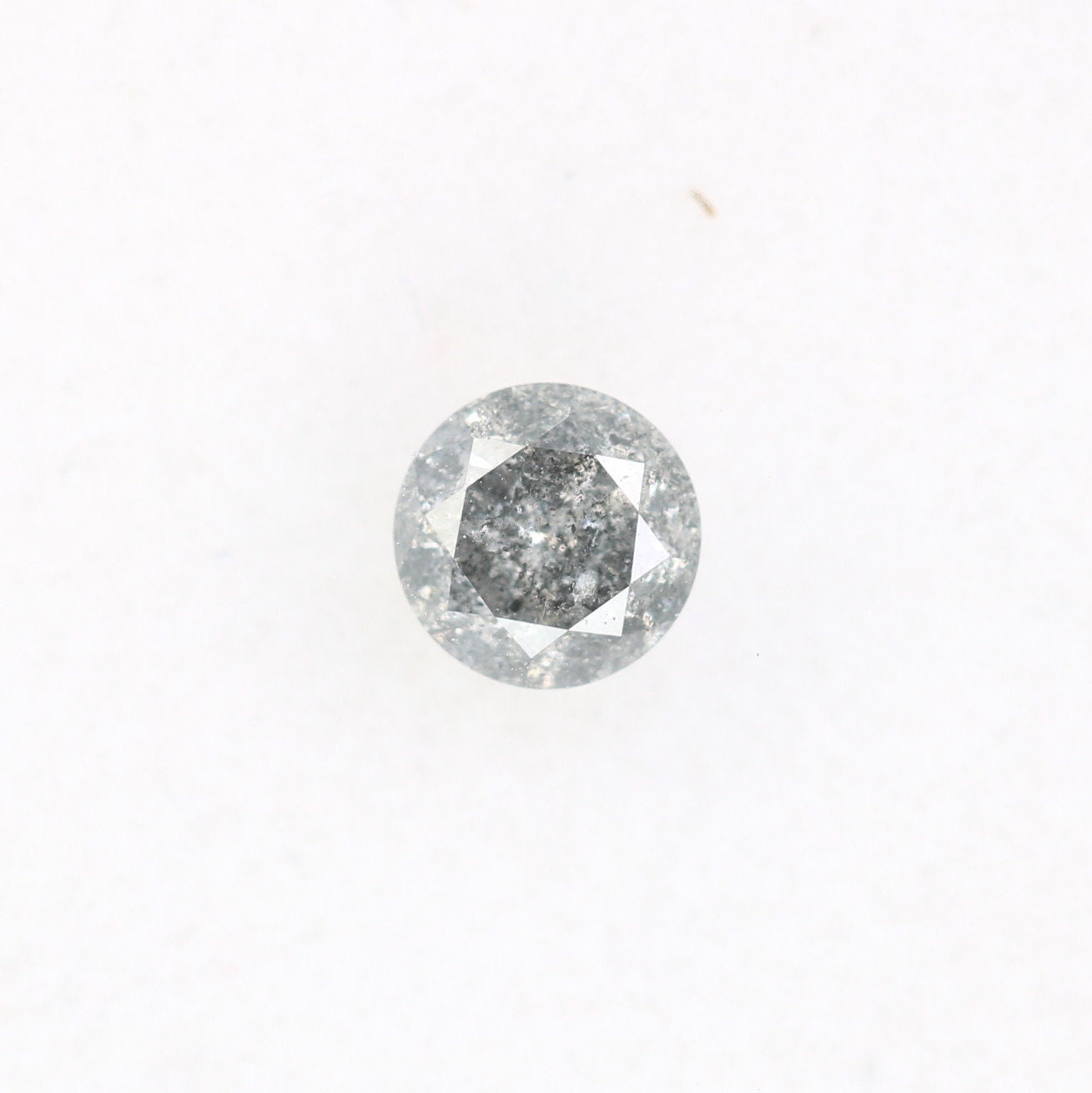 0.34 Carat Loose Natural Salt and Pepper Fancy Round Cut Diamond | Ideal for Rings and Custom Jewelry Designs