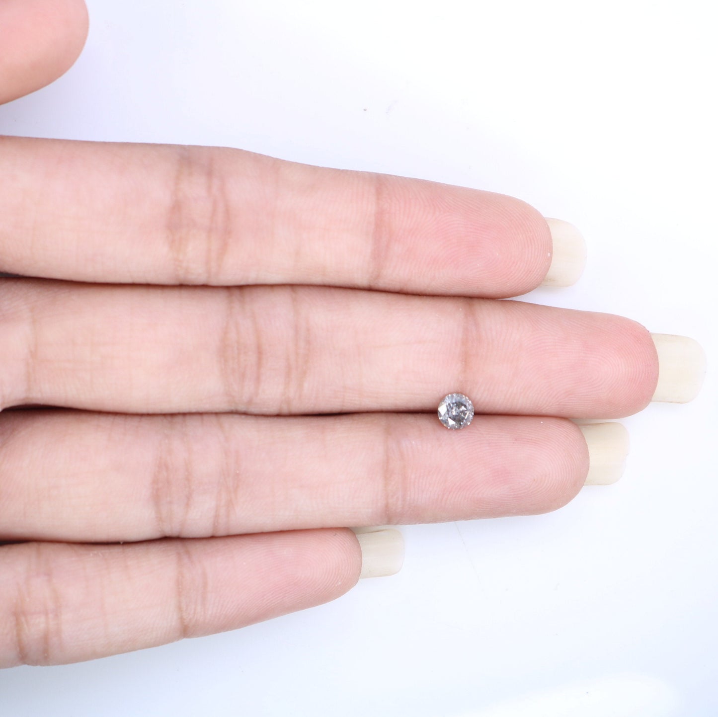 0.34 Carat Loose Natural Salt and Pepper Fancy Round Cut Diamond | Ideal for Rings and Custom Jewelry Designs
