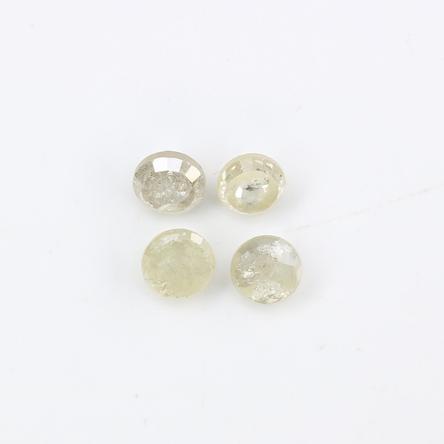1.09 CT Grey Round Rose Cut Rustic Light Yellow Loose Real Diamond For Anniversary Gift ll Birthday Gift ll Engagement Gift ll Gift For Her