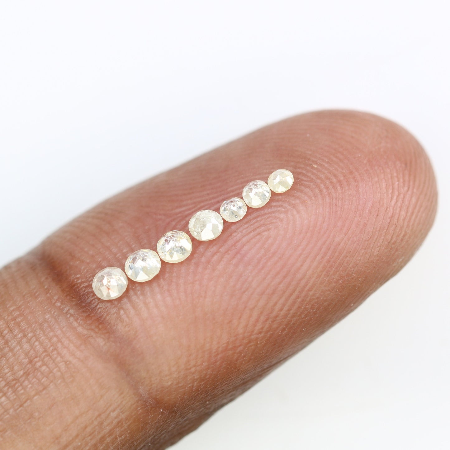 0.46 TCW Yellow Rose Cut Round Natural Galaxy Real Diamond For Promise Ring ll Gift For Girlfriend ll Proposal RingFor Gold Ring Diamonds
