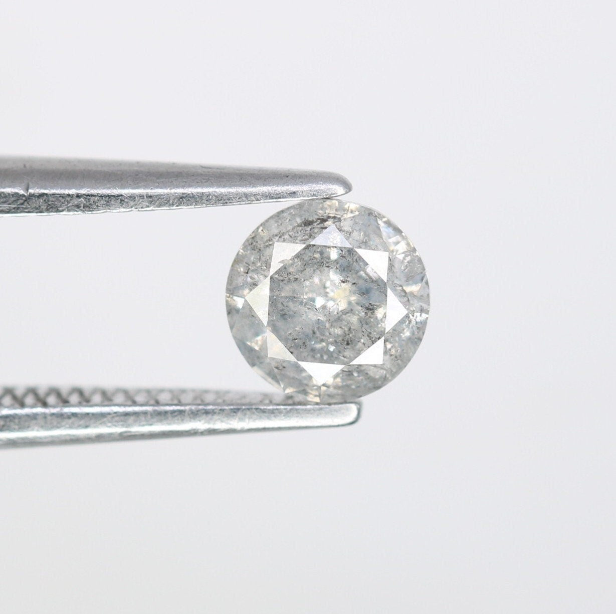 0.39 Carat Salt and Pepper Diamond for Engagement Rings | Perfect Gift for Girlfriend, Wife, Mother, or Her | Custom Gold Ring Jewelry
