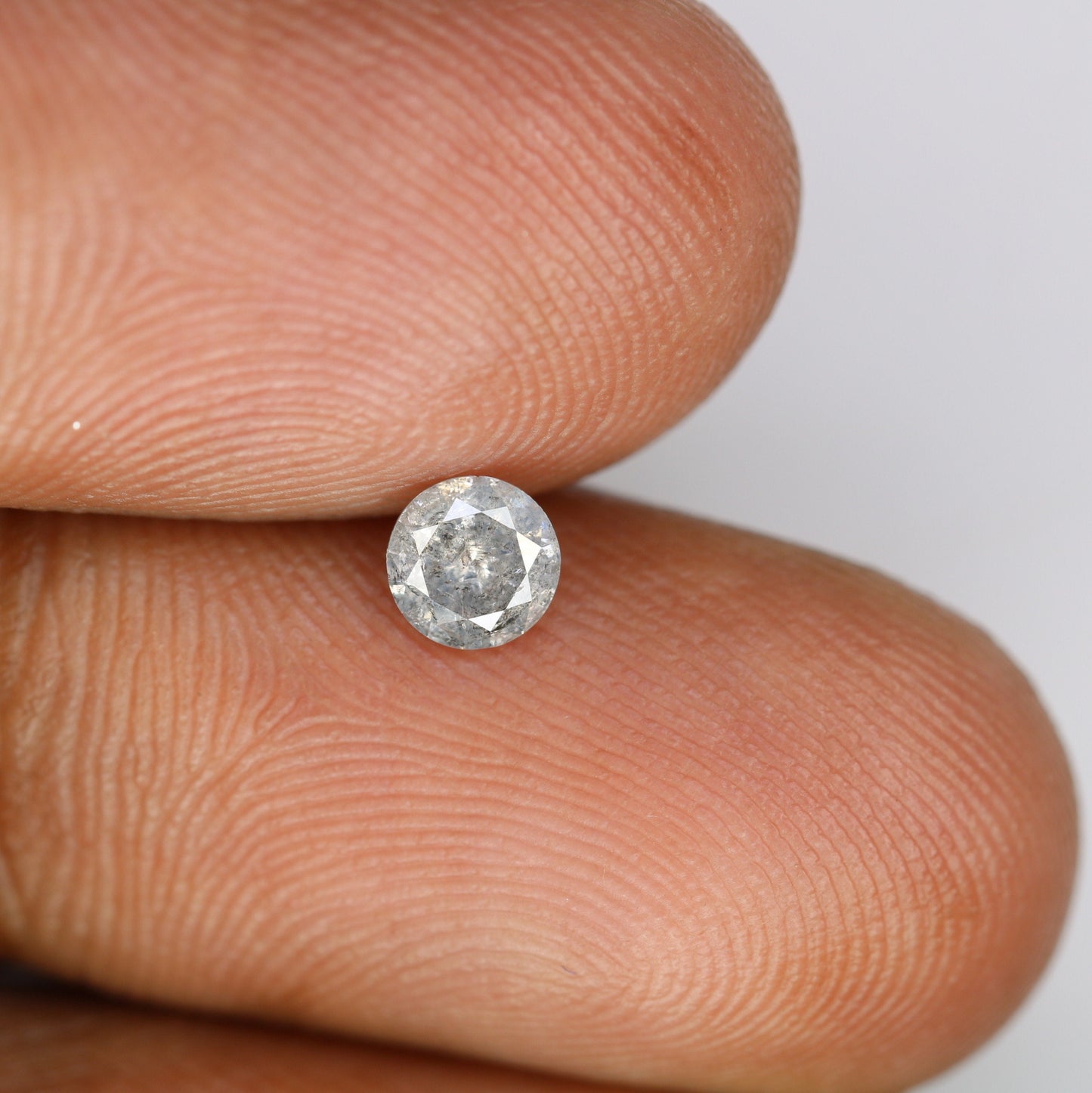 0.39 Carat Salt and Pepper Diamond for Engagement Rings | Perfect Gift for Girlfriend, Wife, Mother, or Her | Custom Gold Ring Jewelry
