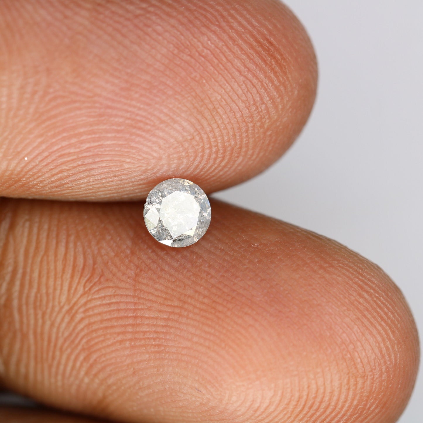 0.39 Carat Salt and Pepper Diamond for Engagement Rings | Perfect Gift for Girlfriend, Wife, Mother, or Her | Custom Gold Ring Jewelry