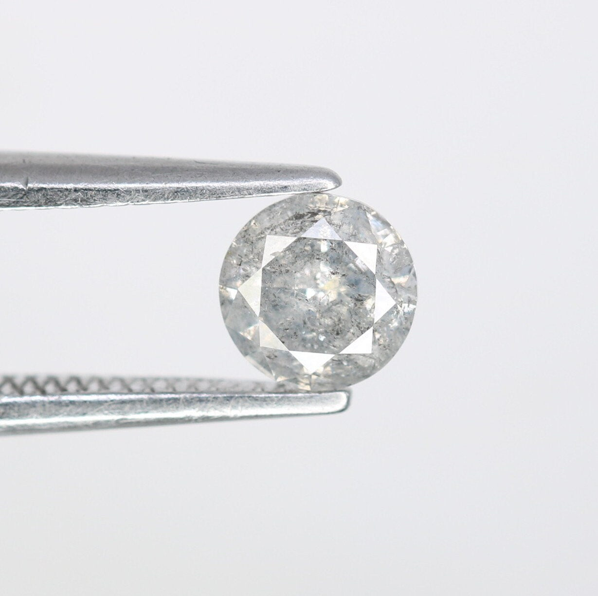 0.39 Carat Salt and Pepper Diamond for Engagement Rings | Perfect Gift for Girlfriend, Wife, Mother, or Her | Custom Gold Ring Jewelry