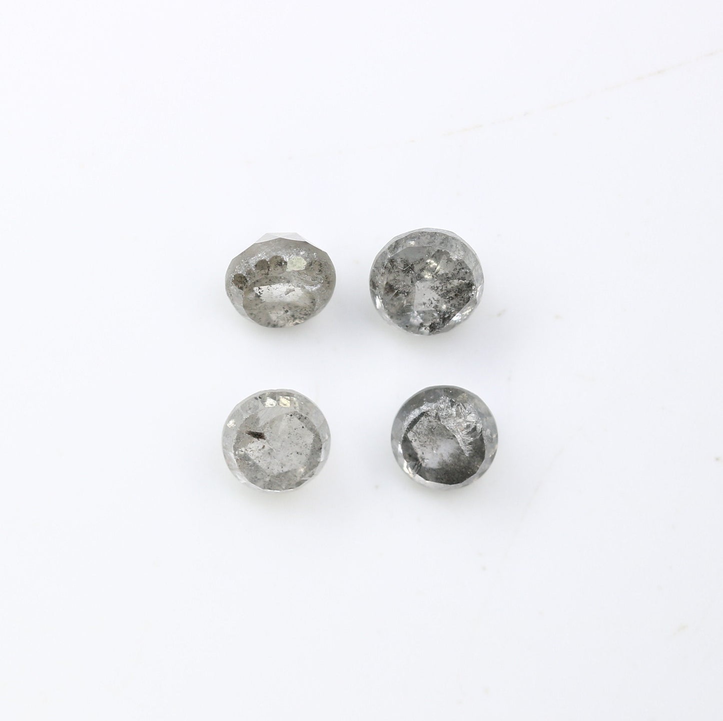1.16 CT Sparkling Salt and Pepper Rose Cut Round Diamonds For Wedding Band ll Gift For Girlfriend ll Gift For Daughter ll Gift For Mother