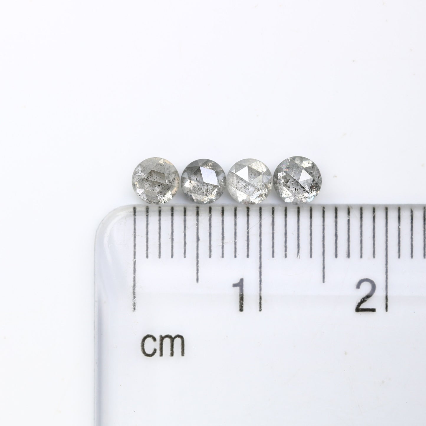 1.16 CT Sparkling Salt and Pepper Rose Cut Round Diamonds For Wedding Band ll Gift For Girlfriend ll Gift For Daughter ll Gift For Mother