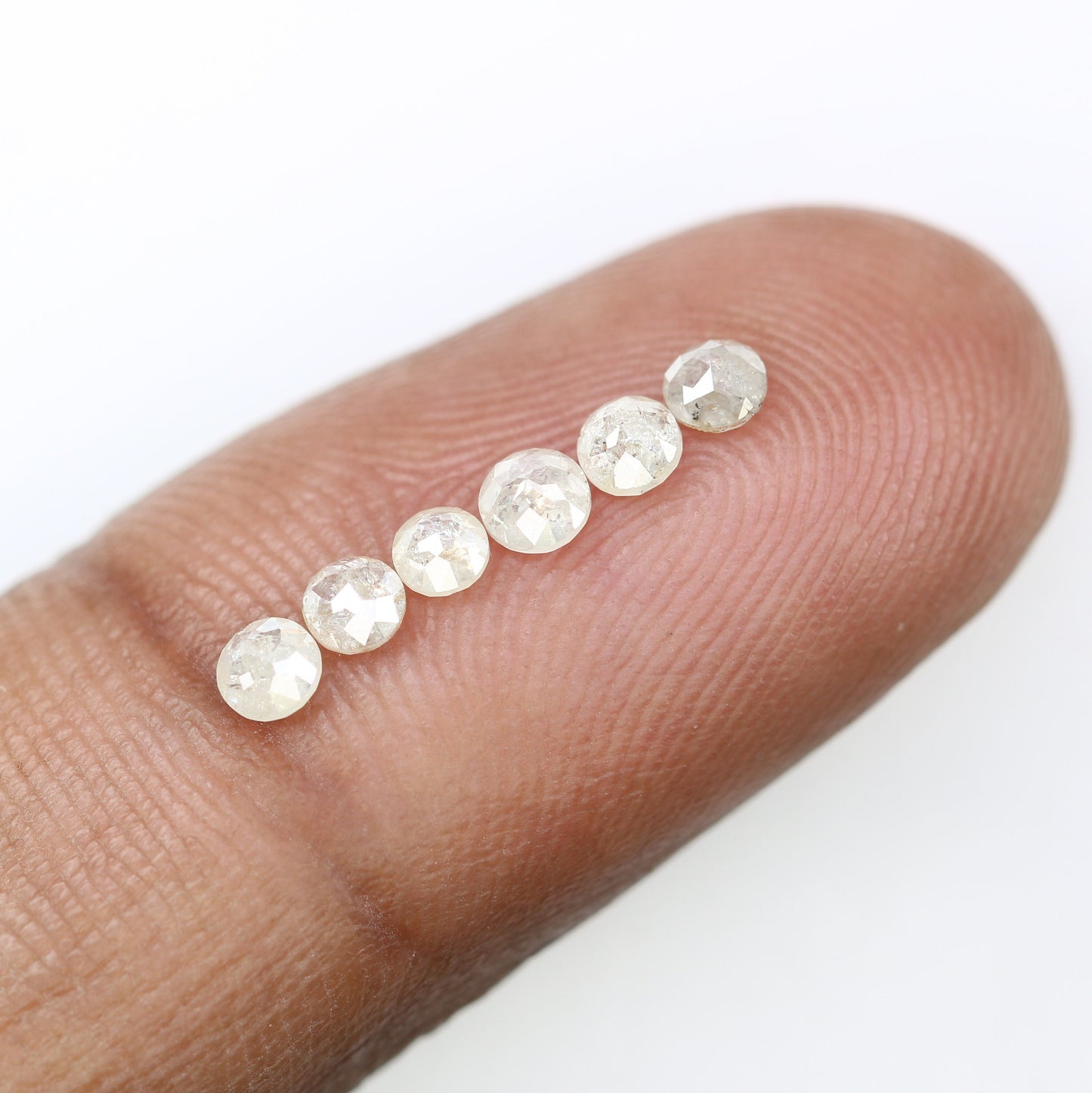 0.87 CT Round Rose Cut Real Loose Diamond For Engagement Band ll Proposal Ring ll GIft For Girlfriend ll Gift From Husband ll Gift For Mom